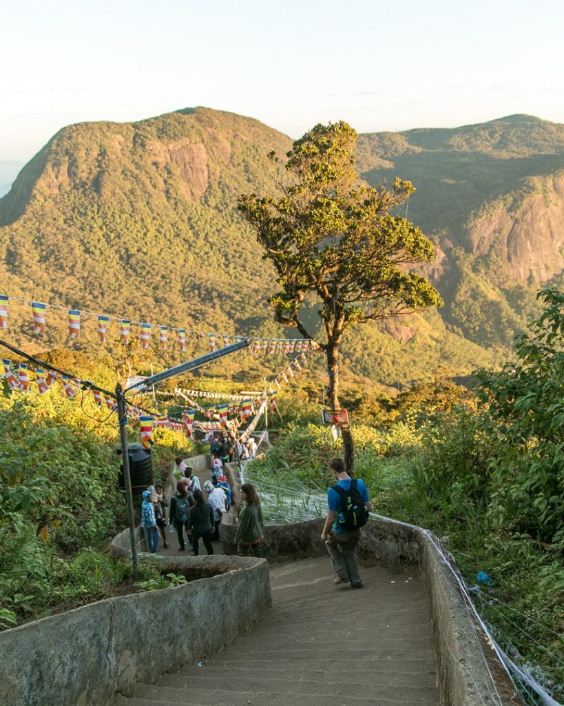 Adams Peak, Sri Lanka at sunrise