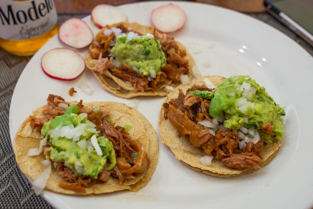 Tacos in Puerto Escondido on a food tour