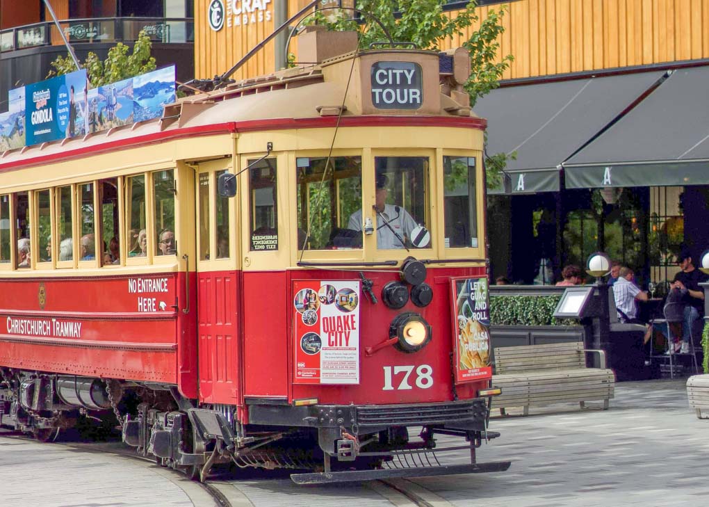tram in christchurch new zealand