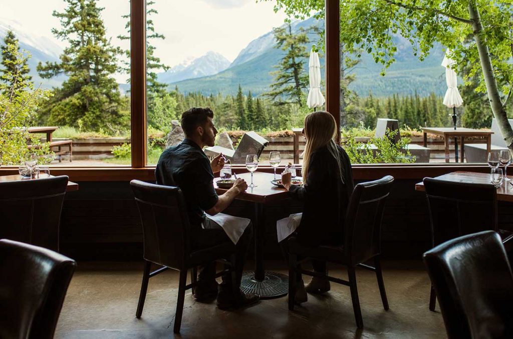 view from the Juniper Bistro in Banff. Photo Credit: The Juniper Bistro