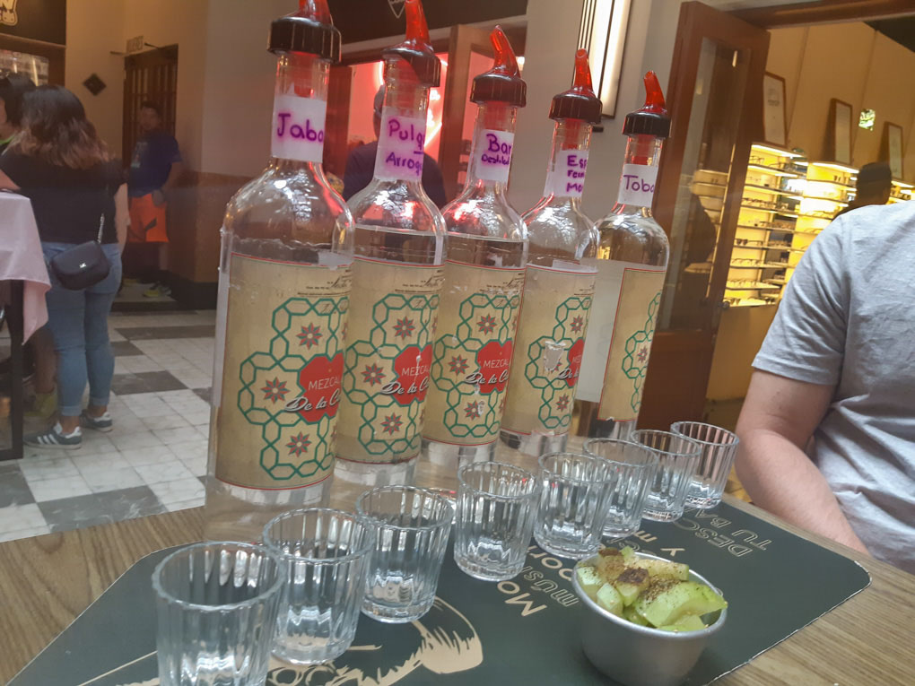 Tasting mezcal in Mexico City