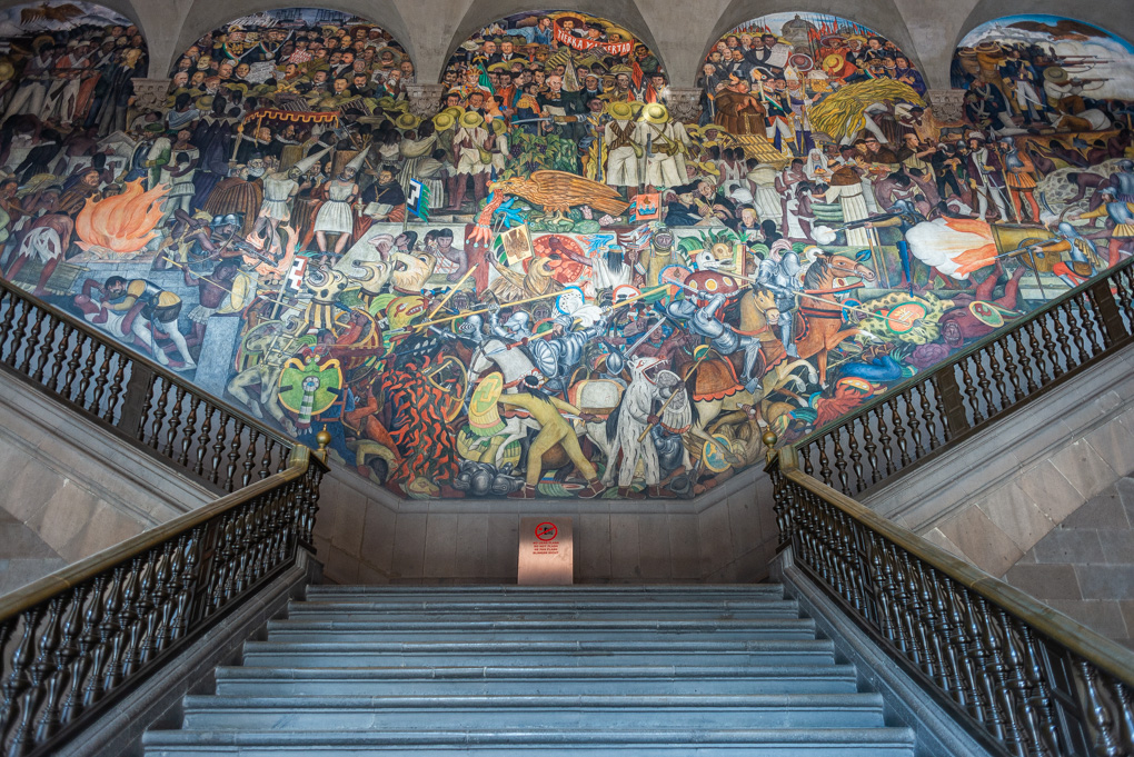 The national Palace in Mexico City