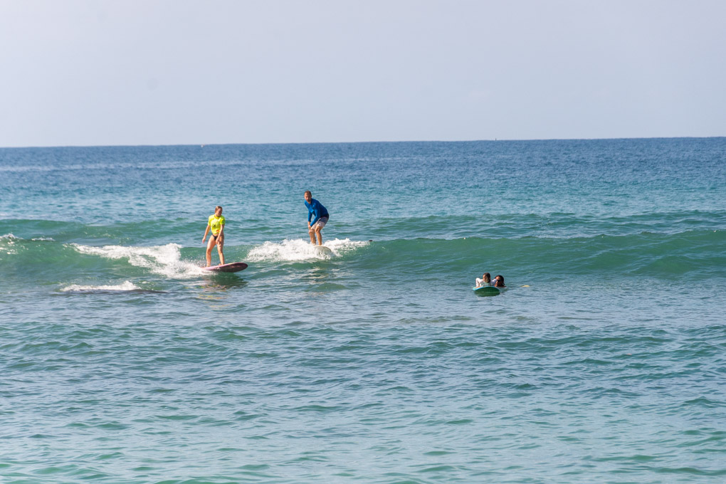 Learning to surf in Puerto Escondido