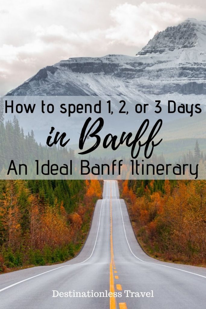 ideal banff itinerary pin