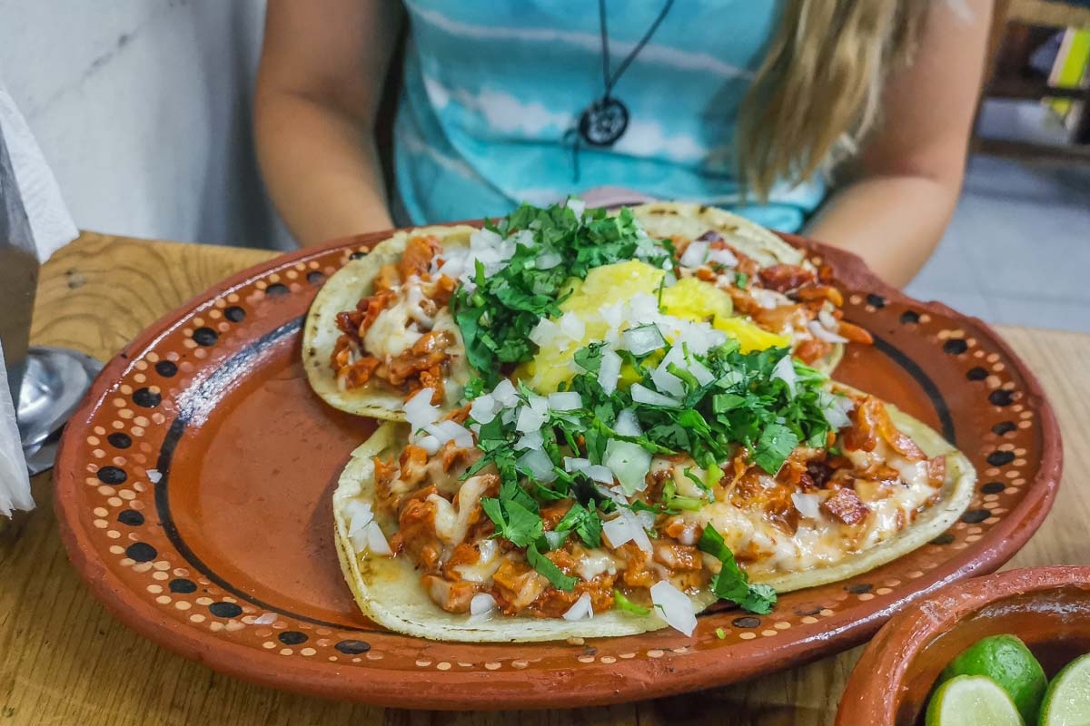 Al Pastor tacos at Panchos Tacos