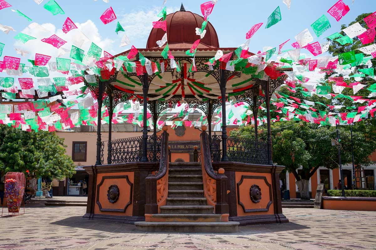 The center of town in Tequila Jalisco Mexico