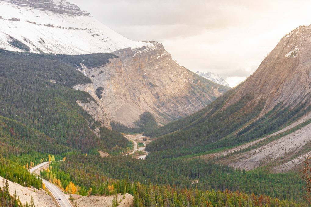 Big Hill lookout on the Icefields Parkway, Canada