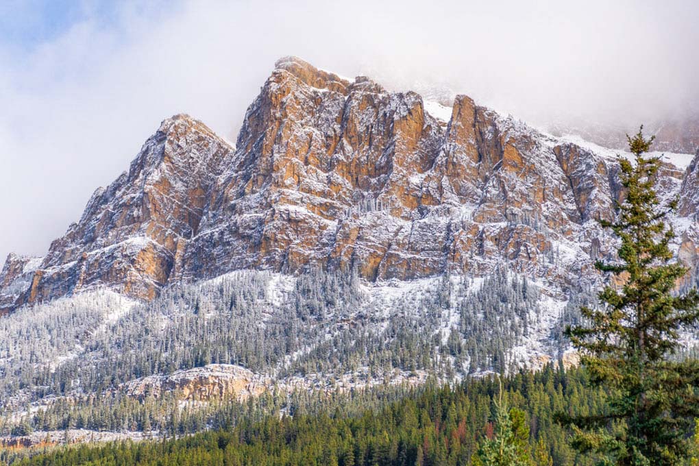 Castle Mountain along Bow Valley Parkway