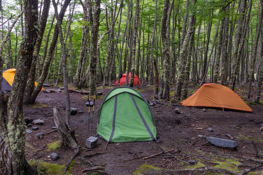 a campsite in torres del paine national park
