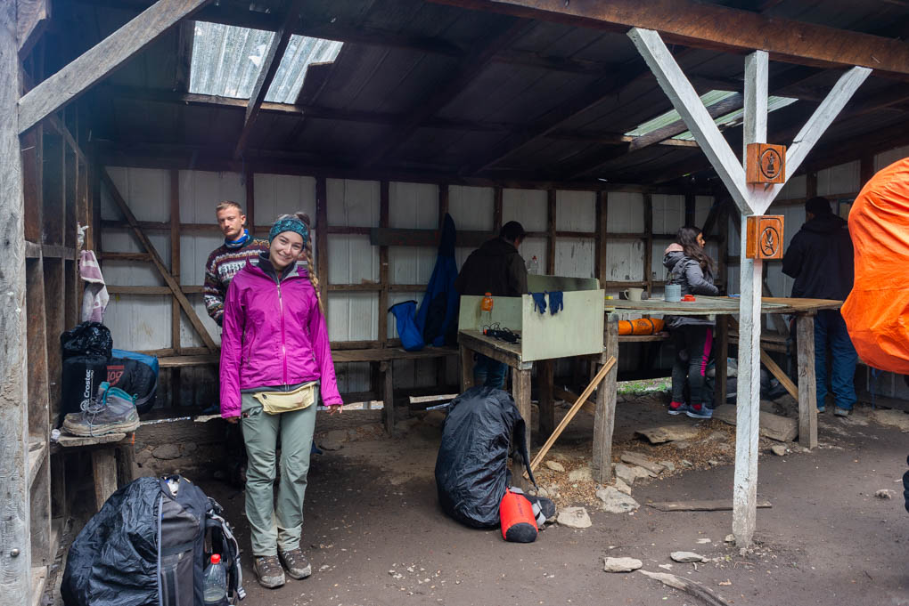 cooking shelter in torres del paine campsite