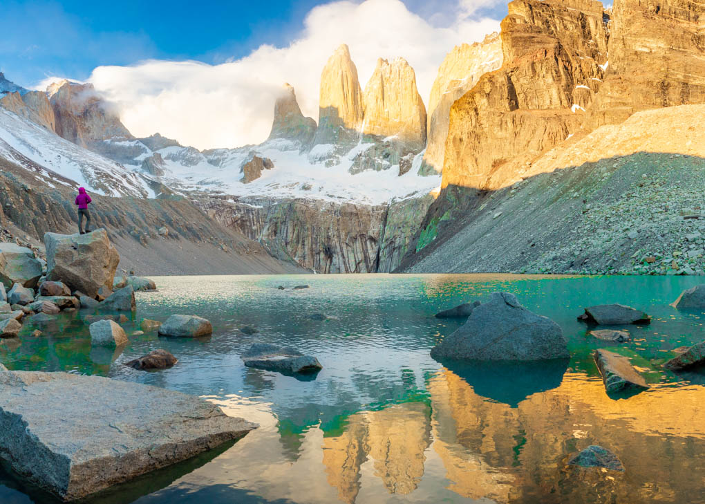 Las Torres Viewpoint in Torres del Paine National Park, Chile