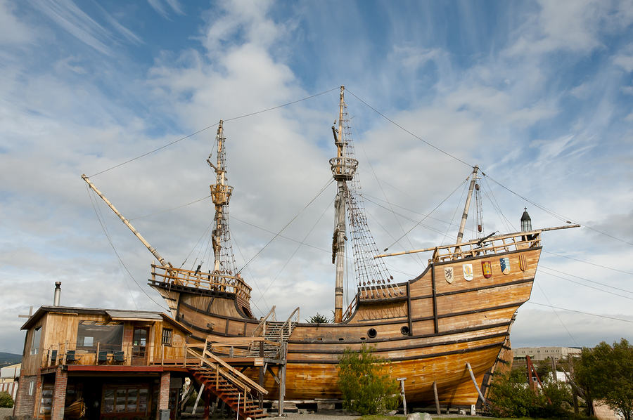 Magellan Replica Ship at the Nao Victoria Museum in Punta Arenas.