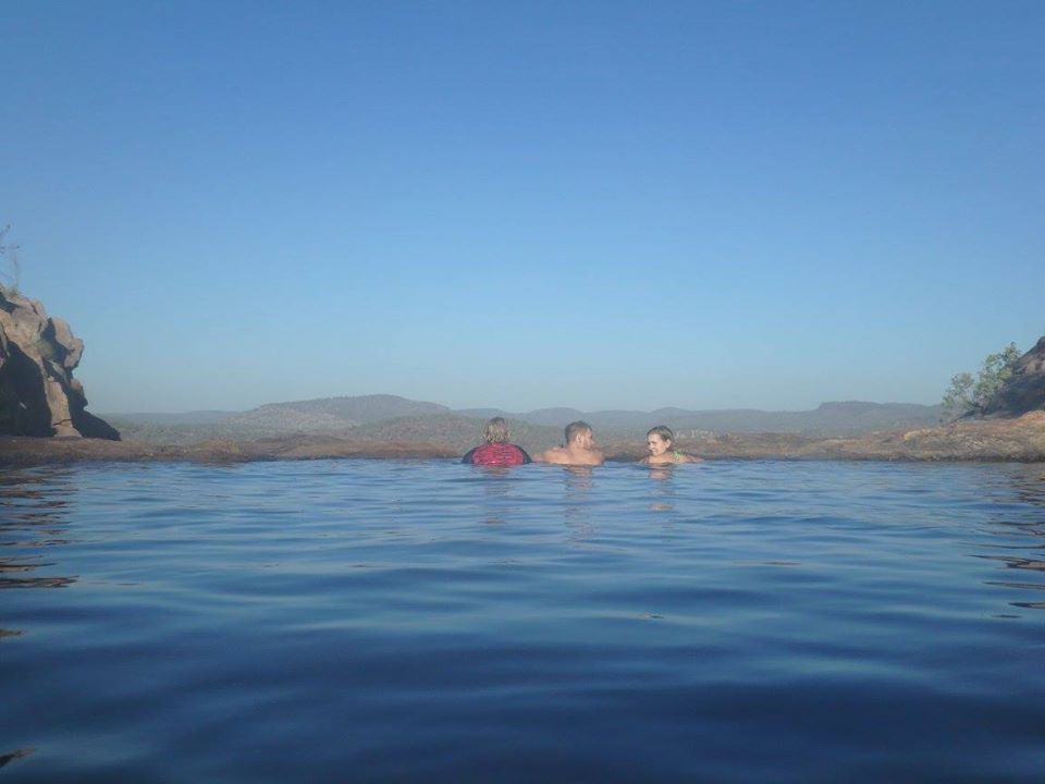 gunlom falls natural infinity pool