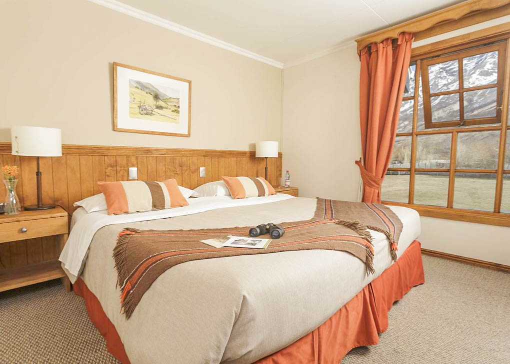 The rooms at Hotel Las Torres Patagonia