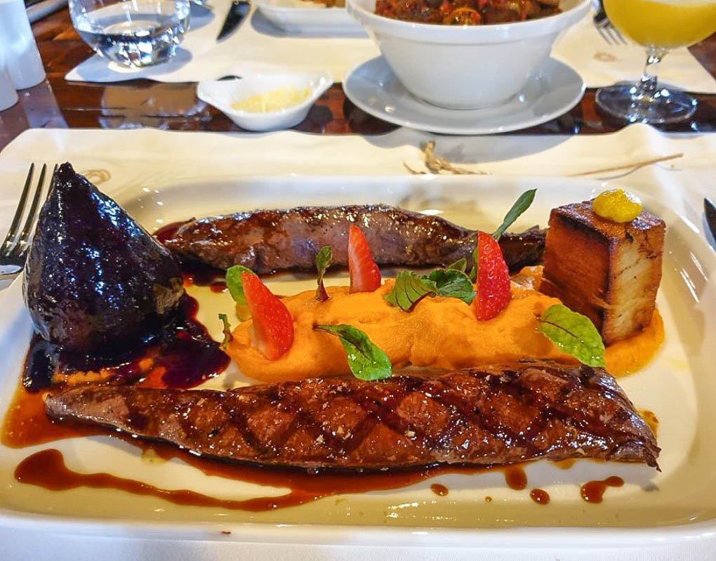 Steak from the The Singular Patagonia Restaurant in Puerto Natales, Chile