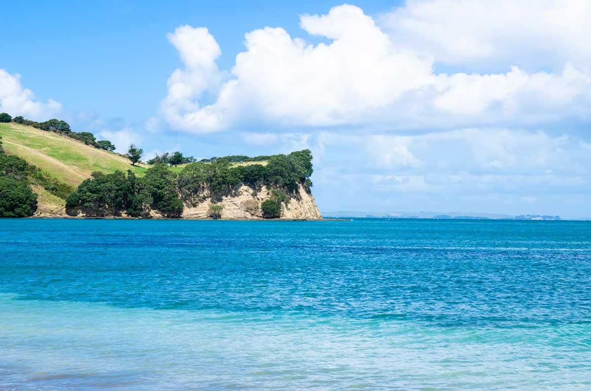 A beach on the Whangaparāoa Peninsula