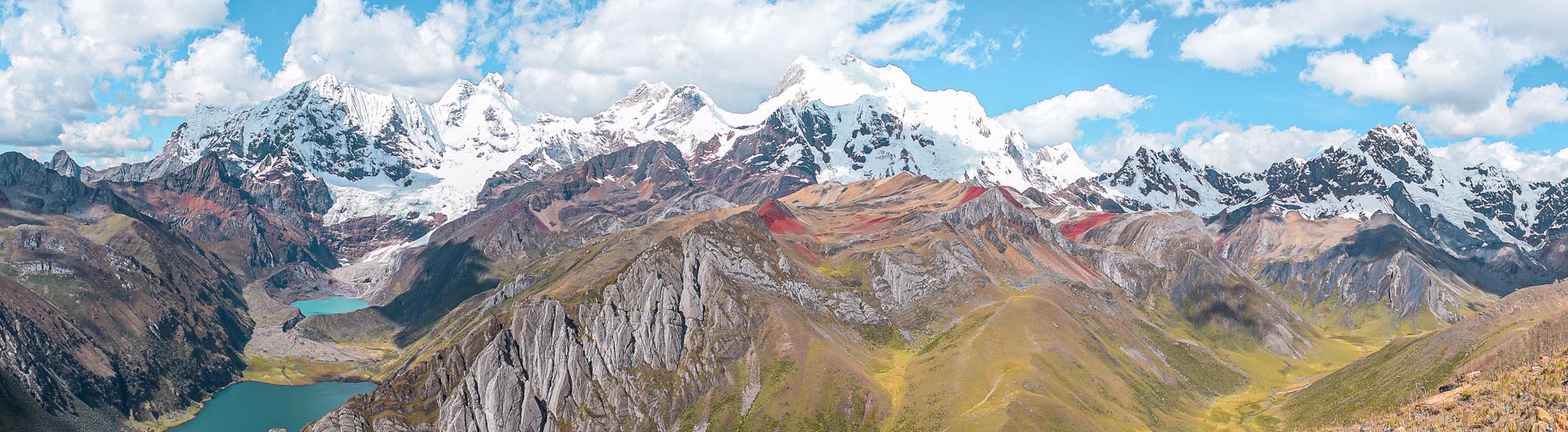 Panorama of the Cordillera Blanca MountainsPanorama of the