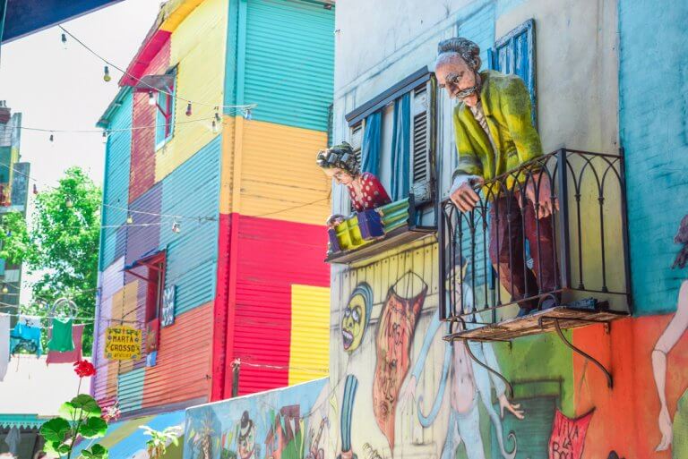The colorful streets of La Boca, Buenos Aires