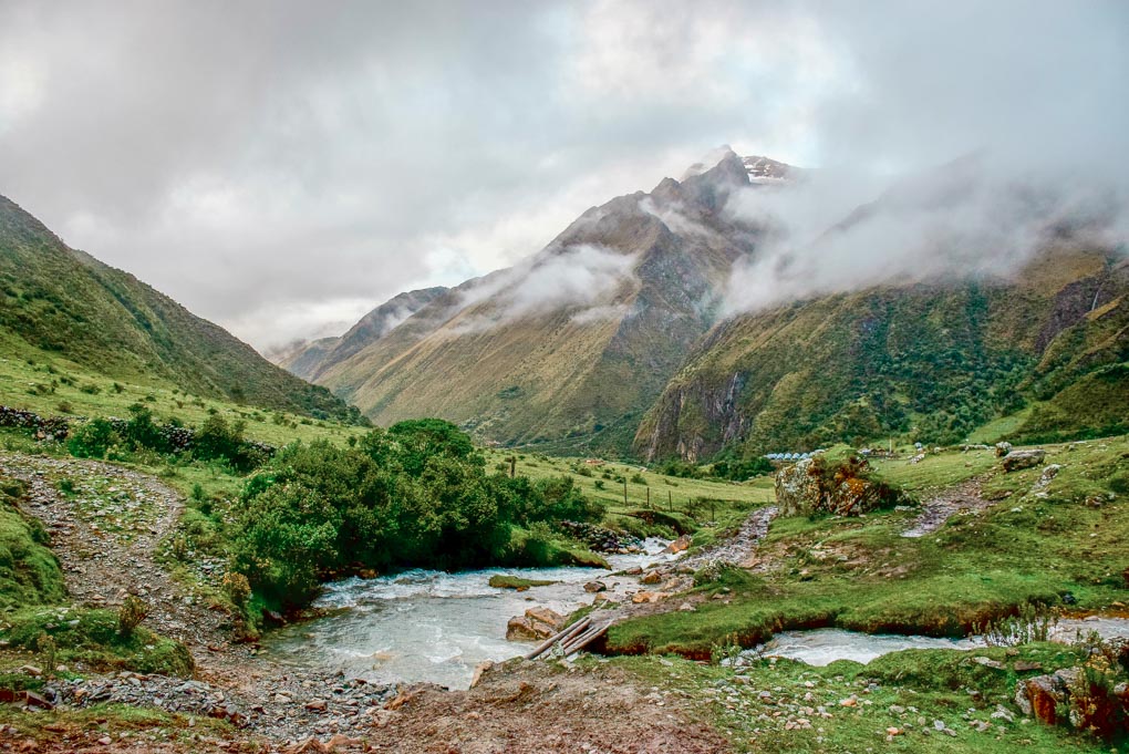 Cloudy view on the Salkantay Trek, Peru