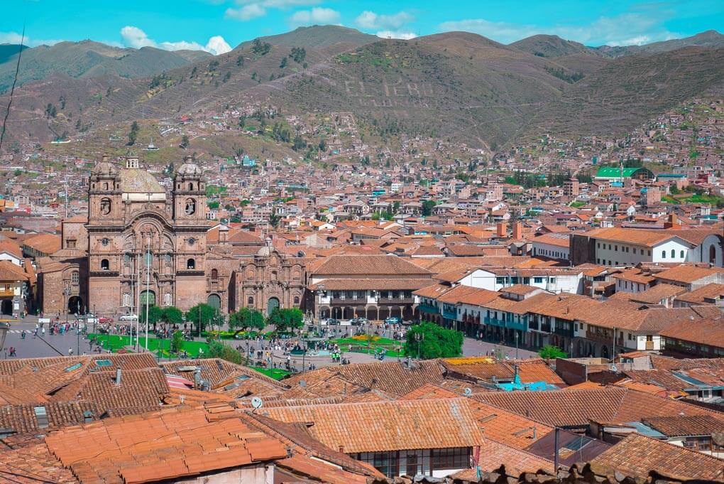 Panoramic shot of Cusco, Peru