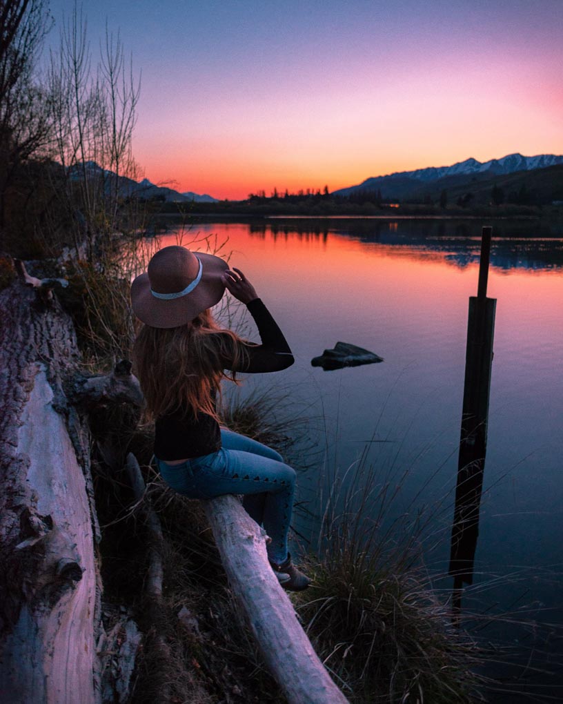 Lake Hayes near Queenstown New Zealand