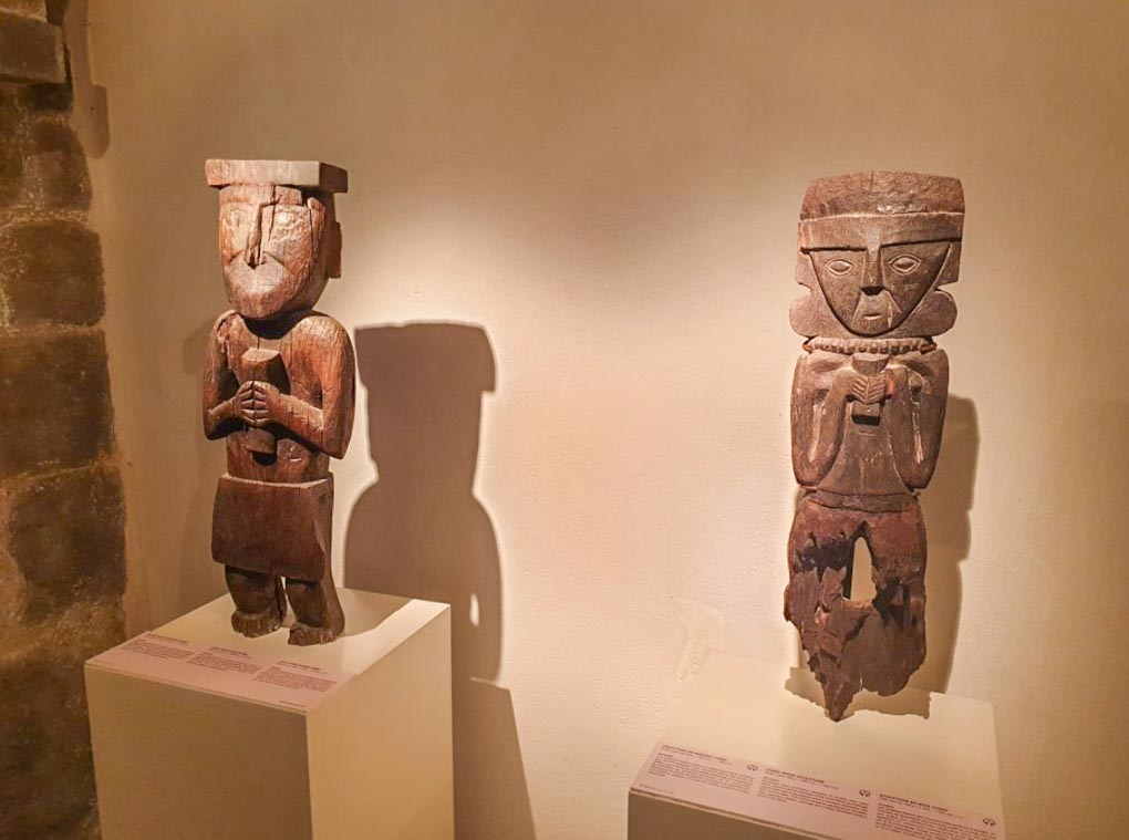 Artifacts at the Inca Museum in Cusco, Peru