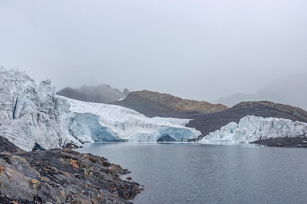 Beautiful Pastoruri Glacier near huaraz Peru