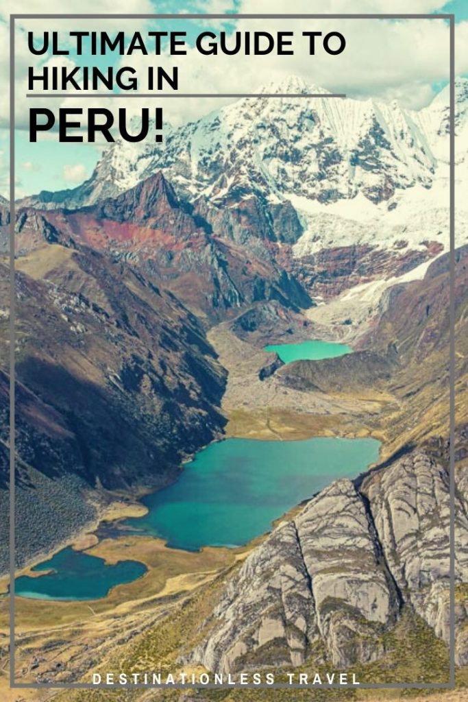 trekking in peru pinterest image