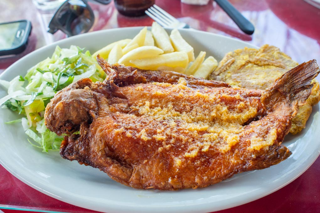 Fried Trucha in Guatapé