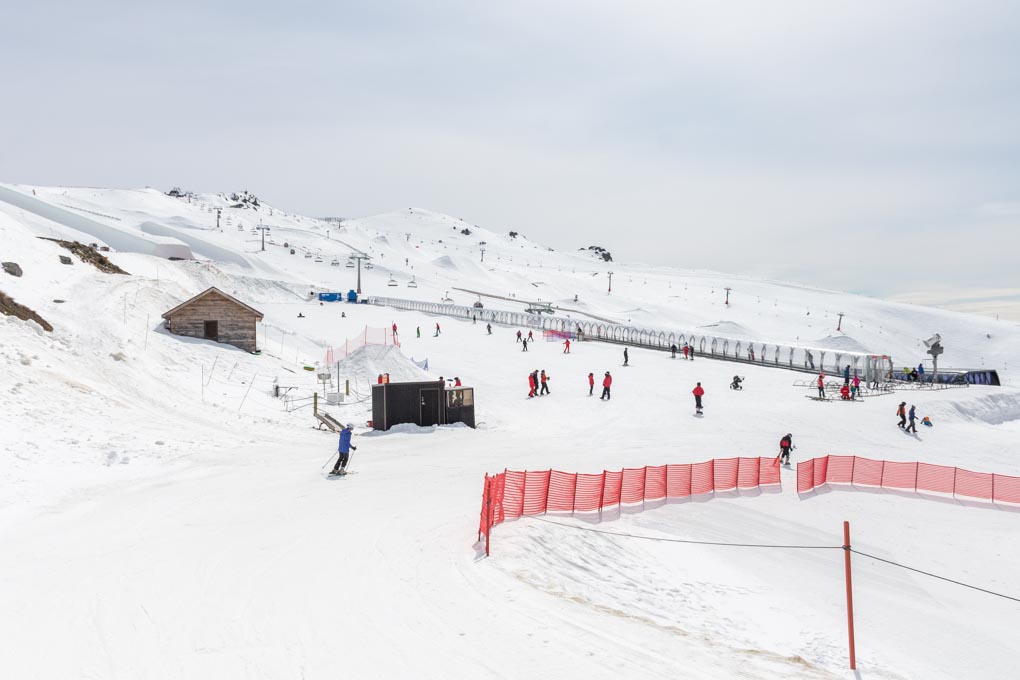 Cardrona Ski Field from the base of the mountain