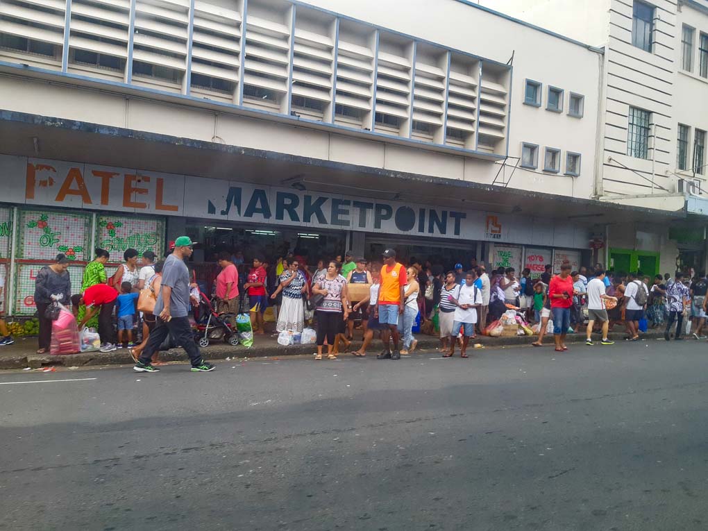 entrance to the Suva markets