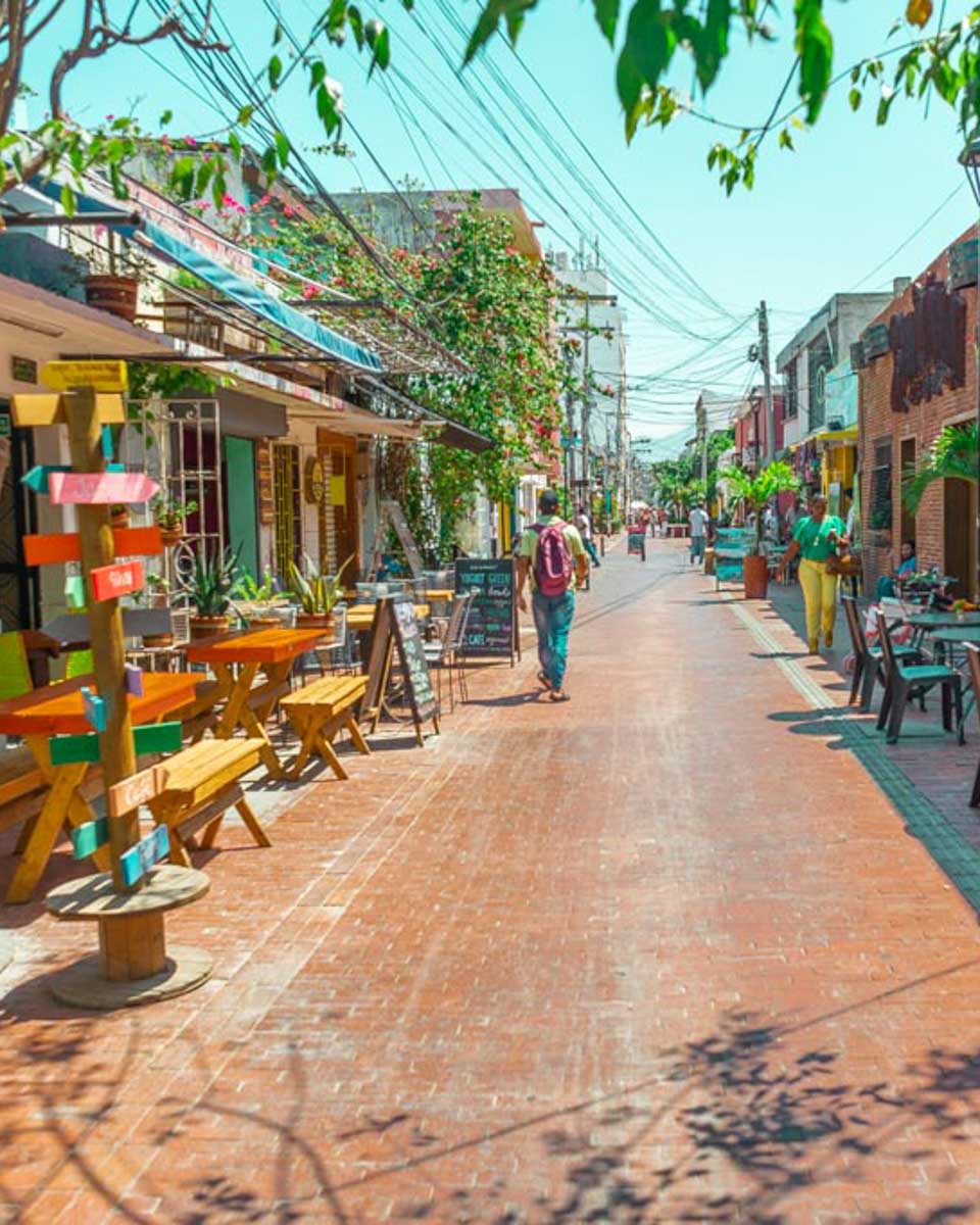 Near the historic center in Santa Marta Colombia