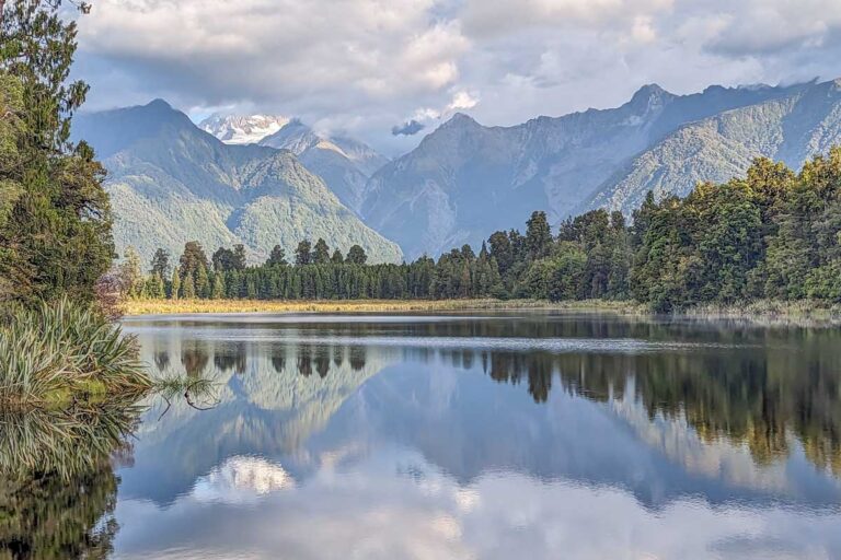 Reflections at Lake Matheson, New Zealand