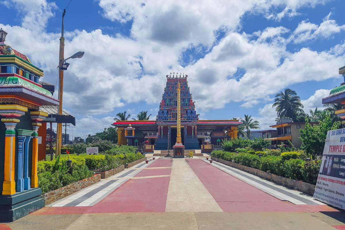 outside of Sri Siva Subramaniya Temple in Nadi, Fiji