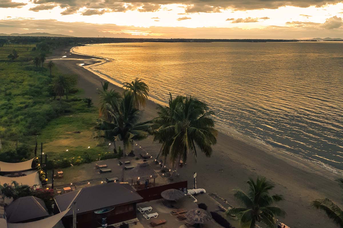 view of wailoaloa beach in Nadi, Fiji