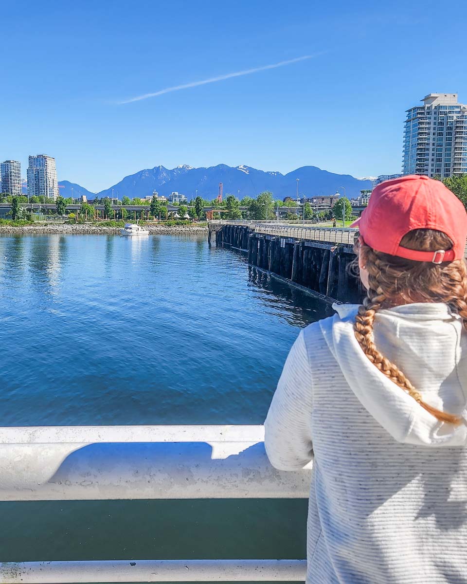 A lady on the Vancouver Seawall
