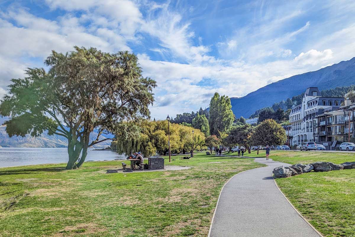 BBQs at Saint Omer Park, Queenstown in Queenstown along Lake Wakatipu