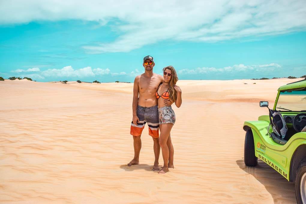 Bailey and I on our sand dunes tour in Natal, Brazil