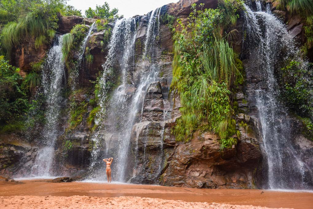 A waterfall at La Cuevas near Samaipata, Bolivia