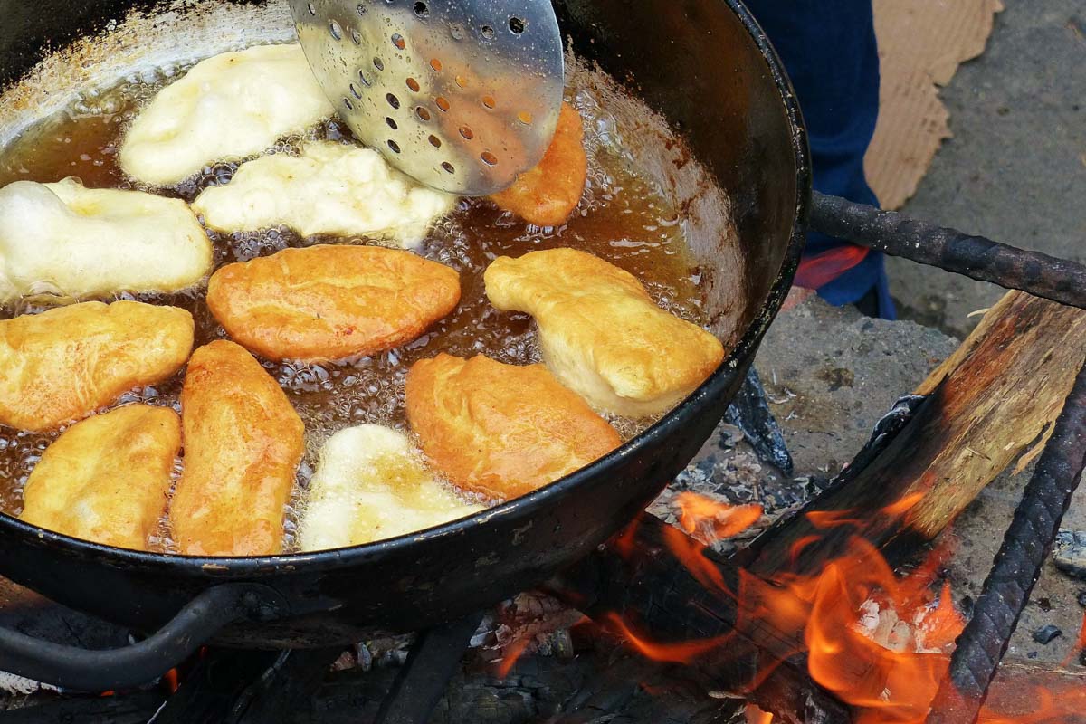 Empanadas cooking in quito, Ecuador