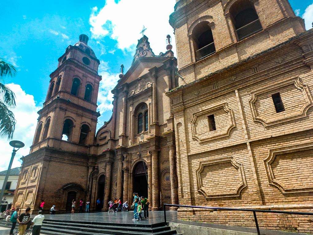 The front of the Cathedral of Santa Cruz