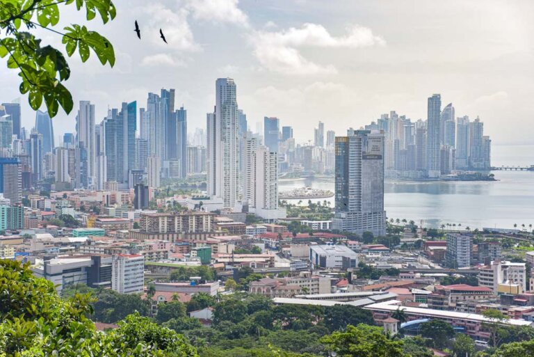 The stunning view of Panama City from Ancon Hill