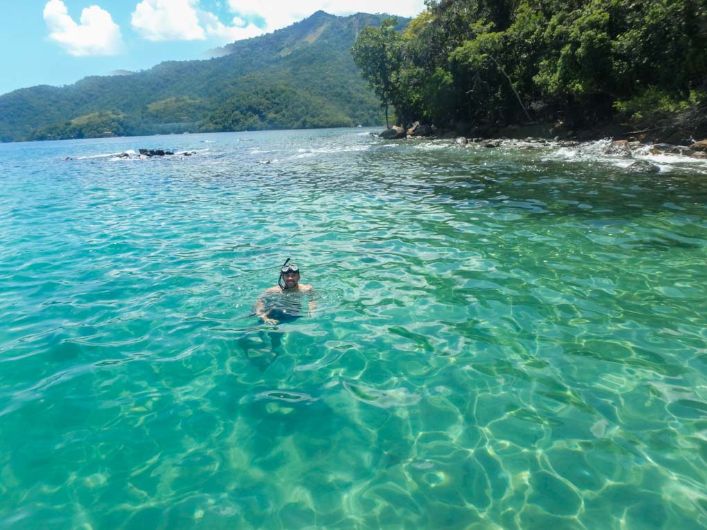 Snorkeling on Ilha Grande, Brazil