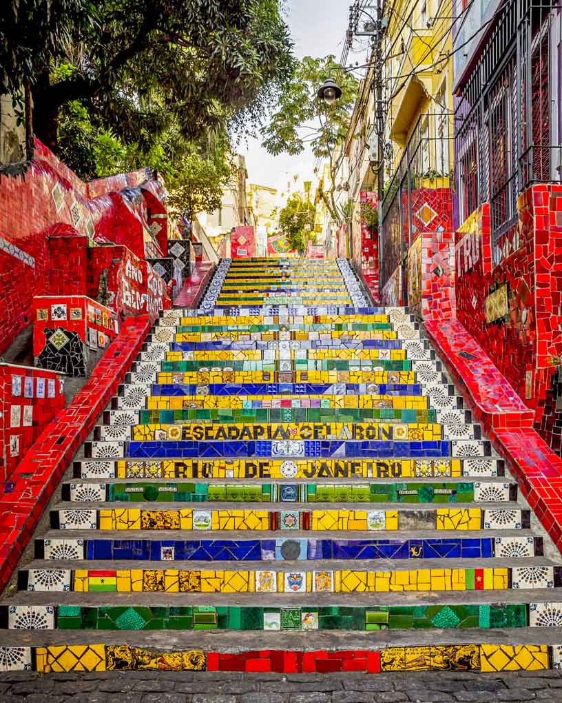 The Selaron Steps in Rio de janeiro, Brazil