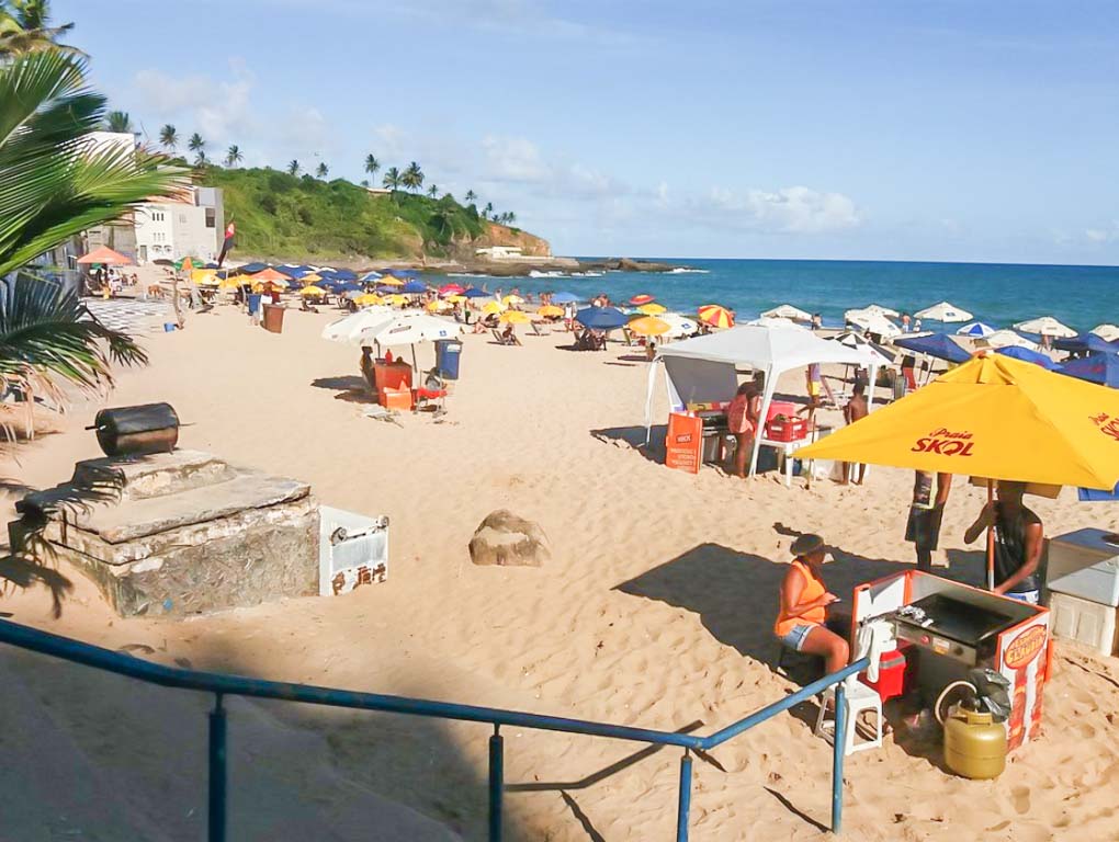 Buracao beach near salvador bahia brazil