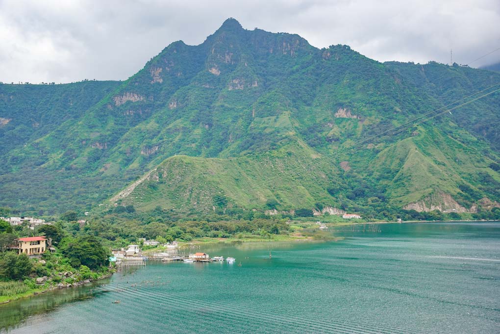 the indian nose mountain on Lake Atitlan.