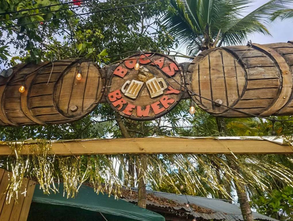 The front of the Bocas Brewery!