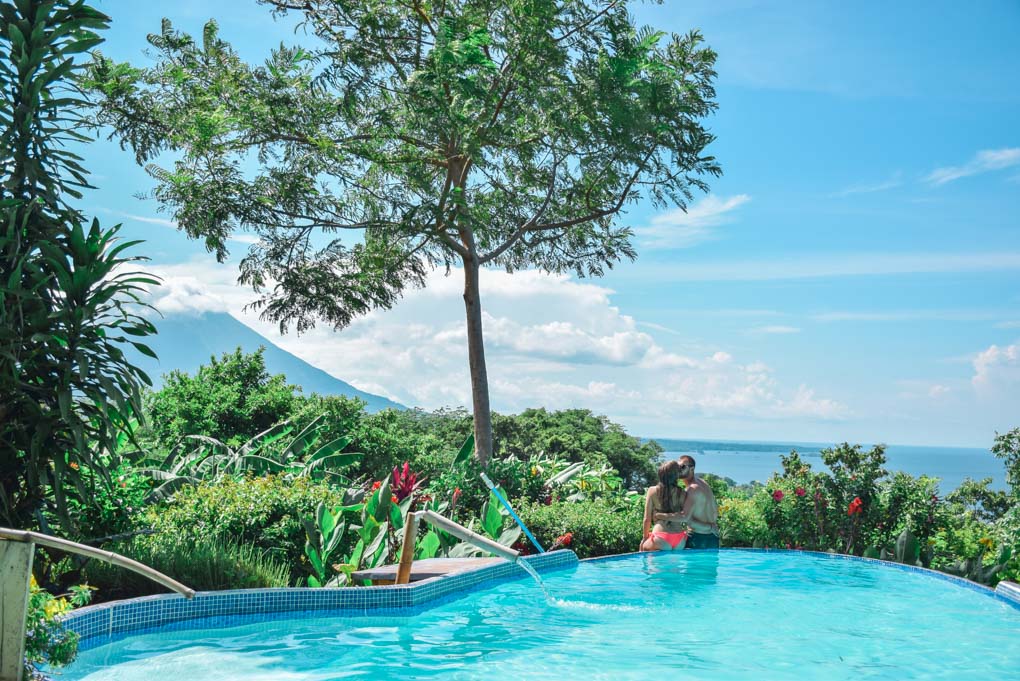 The infinity pool at Totoco Eco Lodge