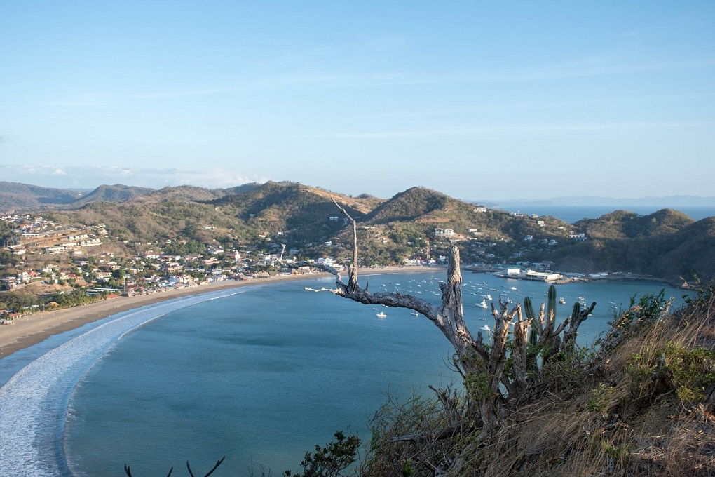 view of San juan del sure from Cristo de la Misericordia