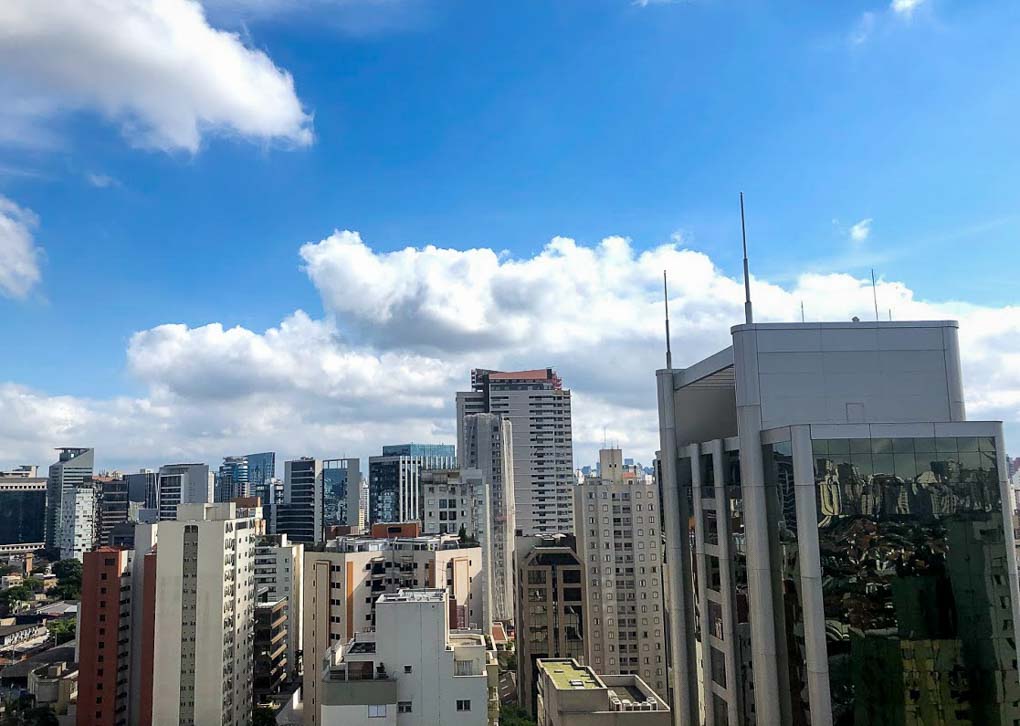 The skyline in Sao Paulo, Brazil